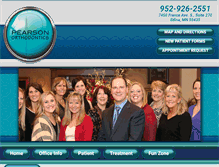 Tablet Screenshot of pearsonorthodontics.com